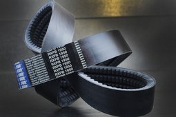High performance power belts, raw-edged, cogged