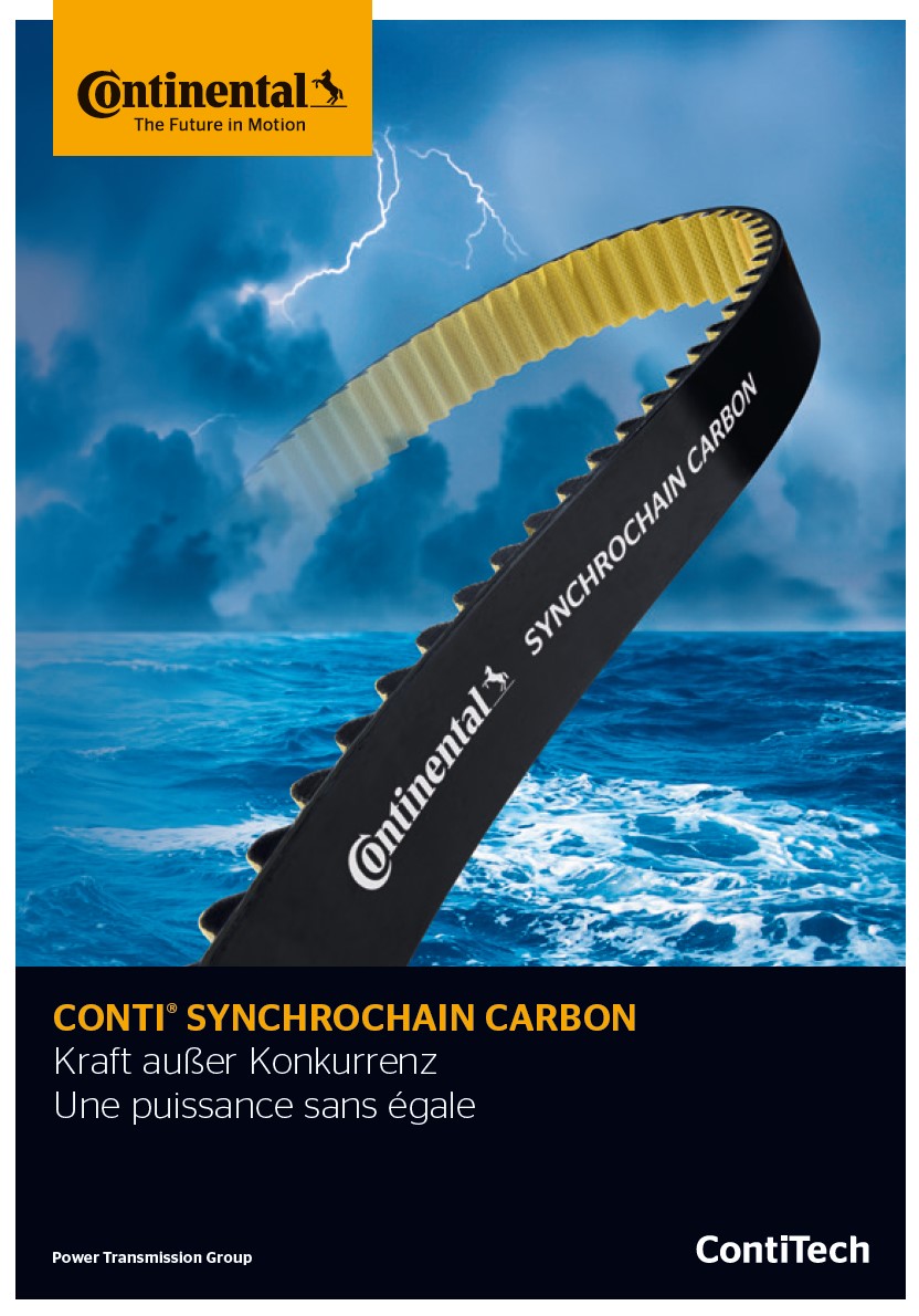 Katalog ContiTech Conti Synchrochain Carbon Hochleistungs-Zahnriemen Polyurethan