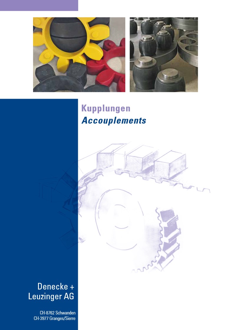 Katalog Kupplungen, Accouplements Denecke + Leuzinger AG